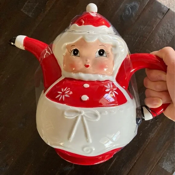 Johanna Parker Santa cookie plate Mrs Claus teapot - Picture 3 of 6